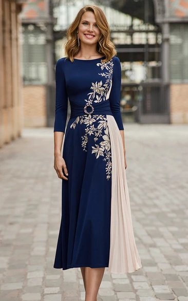 formal dress with sleeves